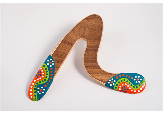 Wallaby handgemachter Boomerang für Erwachsene - Yumba
