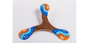 Wallaby handgemachter Bumerang - Barramundi