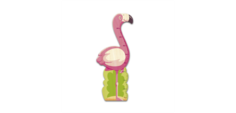 Weizenkorn Messlatte Flamingo