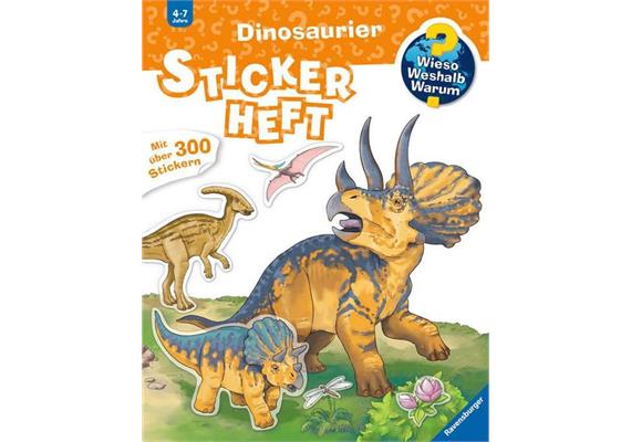 Wieso? Weshalb? Warum? 32677 Stickerheft: Dinosaurier