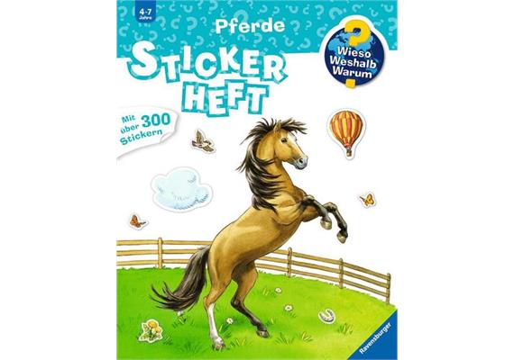 Wieso? Weshalb? Warum? 32679 Stickerheft: Pferde