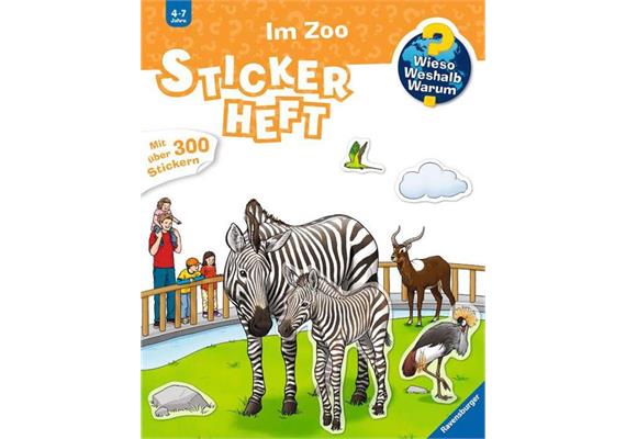 Wieso? Weshalb? Warum? 32943 Stickerheft: Im Zoo