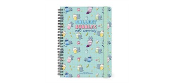 Wochenplaner für 12 Monate mit Spiralbindung - Large - 2027 Kitty - Bubble Tea