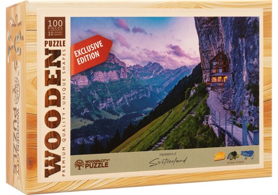 Wooden City - Mini-Puzzle Holz Aescher 100 Teile