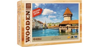 Wooden City - Mini-Puzzle Holz Kapellbrücke 100 Teile