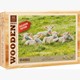 Wooden City - Mini-Puzzle Holz Lämmer 40 Teile