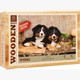 Wooden City - Mini-Puzzle Holz Welpen 40 Teile