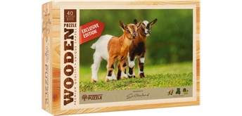 Wooden City - Mini-Puzzle Holz Zicklein 40 Teile