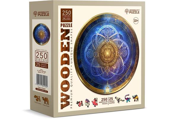 Wooden City - Puzzle Holz L Blue Zodiac 250 Teile