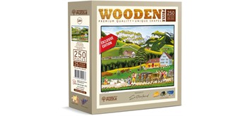Wooden City Puzzle Holz L CH Bauernmalerei 250 Teile