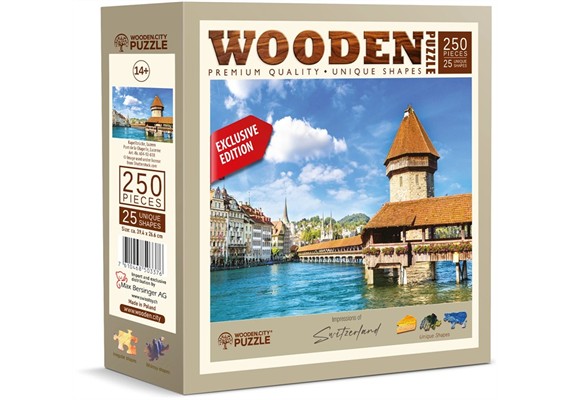 Wooden City Puzzle Holz L CH Kappelbrücke