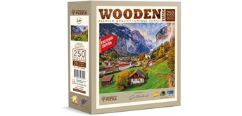 Wooden City Puzzle Holz L CH Lauterbrunnen