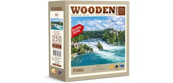 Wooden City Puzzle Holz L CH Rheinfall