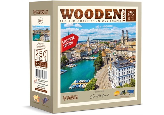 Wooden City Puzzle Holz L CH Zürich