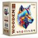 Wooden City - Puzzle Holz L Classy Wolf 250 Teile