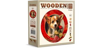 Wooden City - Puzzle Holz L Gift and dog 250 Teile