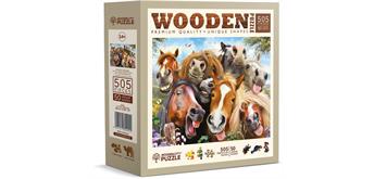 Wooden City - Puzzle Holz L Horsing around 505 Teile