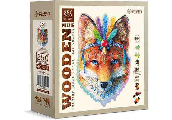 Wooden City - Puzzle Holz L Mystic Fox 250 Teile