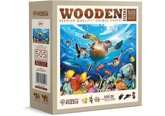 Wooden City - Puzzle Holz L Ocean life 505 Teile