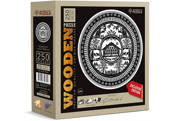 Wooden City Puzzle Holz L Scherenschnitt 250 Teile