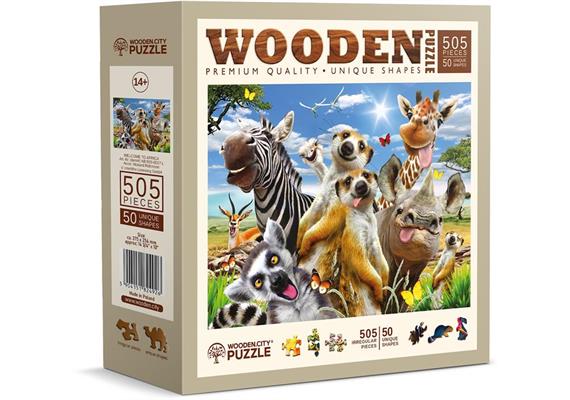 Wooden City - Puzzle Holz L Welcome to Africa 505 Teile