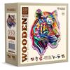 Wooden City - Puzzle Holz M Colorful Tiger 150 Teile