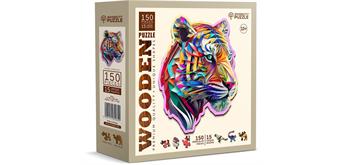 Wooden City - Puzzle Holz M Colorful Tiger 150 Teile