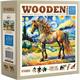Wooden City Puzzle Holz M Modern Horse 150 Teile