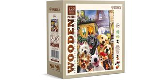 Wooden City - Puzzle Holz M Puppies in Paris 200 Teile
