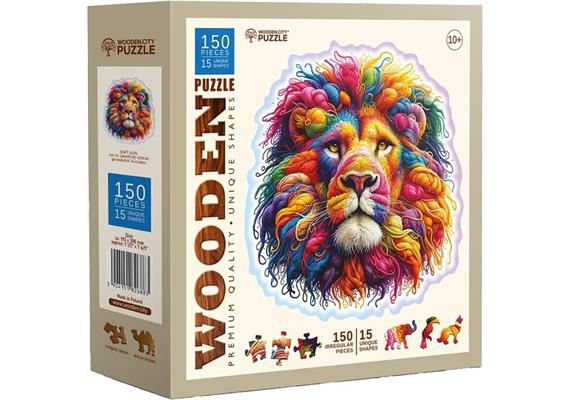 Wooden City Puzzle Holz M Soft Lion 150 Teile
