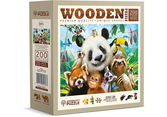 Wooden City - Puzzle Holz M Welcome to the Jungle 200 Teile