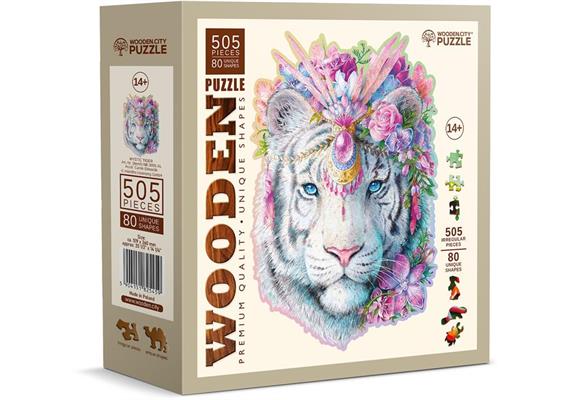 Wooden City - Puzzle Holz XL Mystic Tiger 505 Teile