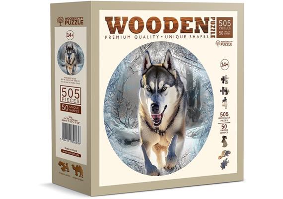Wooden City - Puzzle Holz XL Running Wolf 505 Teile