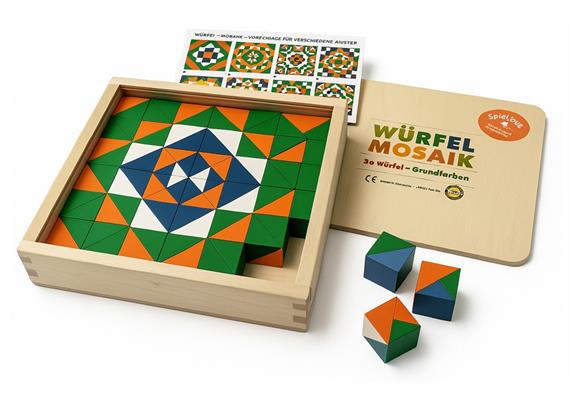 Würfelmosaik, 64 Würfel Komplementärfarben/Art. 525