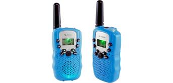 X4-TECH Walkie Talkie 2er Set blau