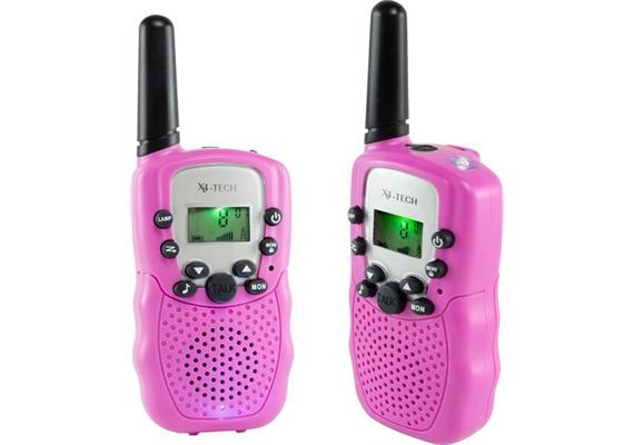 X4-TECH Walkie Talkie 2er Set pink