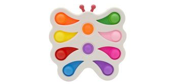 XL Fidget Pad Butterfly - 17 cm Weiss