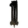 Zahlen-Folienballon 1 Sparkling Fizz Holograhic Schwarz & Gold 86 cm