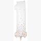 Zahlen-Folienballon 1 Sparkling Fizz Holograhic Weiss Rose Gold 86 cm