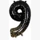 Zahlen-Folienballon 9 Sparkling Fizz Holograhic Schwarz & Gold 86 cm