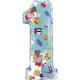 Zahlen-Folienballon Zahl 1 Peppa Pig 66 cm ohne Füllung