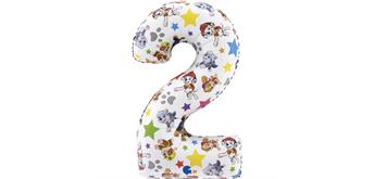 Zahlen-Folienballon Zahl 2 Paw Patrol 66 cm ohne Füllung
