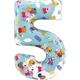 Zahlen-Folienballon Zahl 5 Peppa Pig 66 cm ohne Füllung